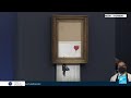 Banksy auction: Self-shredding art sold for over $25 million • FRANCE 24 English