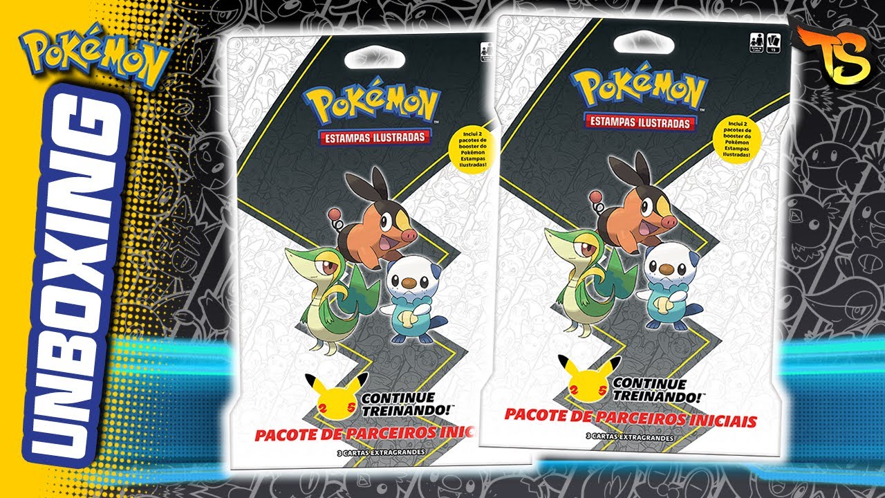 Pokémon Pacote Parceiros Iniciais Blister Gigante unova com 3 Cartas  gigantes em Promoção na Americanas