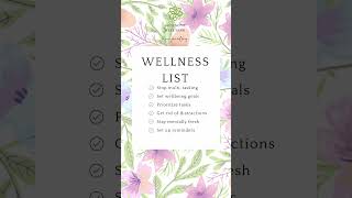 Create your wellness routine #wellnessjourney #motivation #love #selfcare