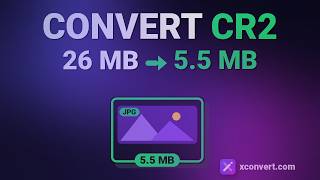 Shrink a 26MB Canon RAW Photo to 5.5MB JPG (Free)