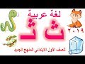 منهج الصف الأول الابتدائي الجديد لغة العربية وشرح( حرف ث) بالحركات والسكون  2019