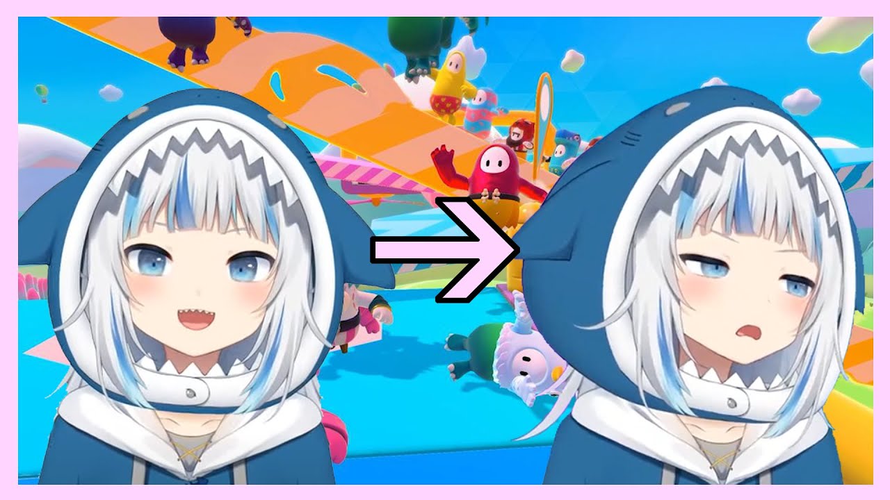 Gawr Gura - Cute Fall Guys noises!