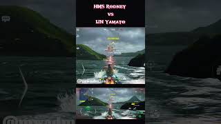 HMS Rodney vs IJN Yamato #modernwarships #shorts