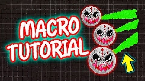 MACRO BUTTON TUTORIAL - SIN ROOT - AGAR.IO MOBILE - AGAR.IO GAMEPLAY