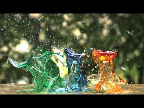 Shattering Glasses in Slow Motion