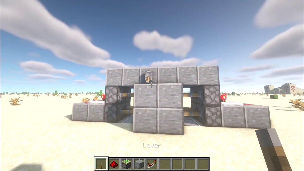 Quick Jeb door tutorial 1.16 How to Make Jeb Door in Minecraft