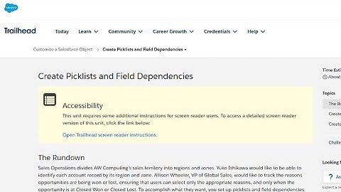 Create Picklists and Field Dependencies #trailhead #salesforcetrailhead #trailblazer