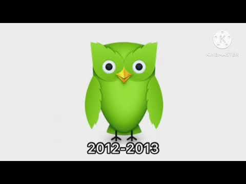 Duolingo Historical logos Reversed