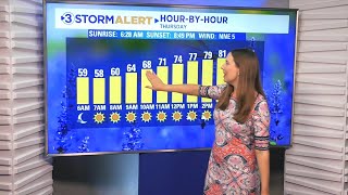 Alison Pryor's Thursday morning weather