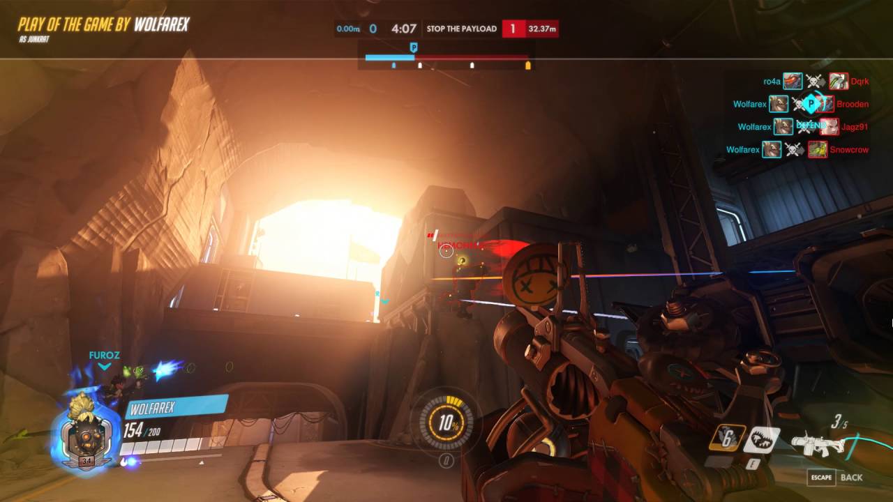 Overwatch Junkrat, Muh bad.