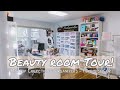 BEAUTY ROOM TOUR + MAKEUP ORGANIZATION +  FILMING SET UP!  KAMILA BRAVO