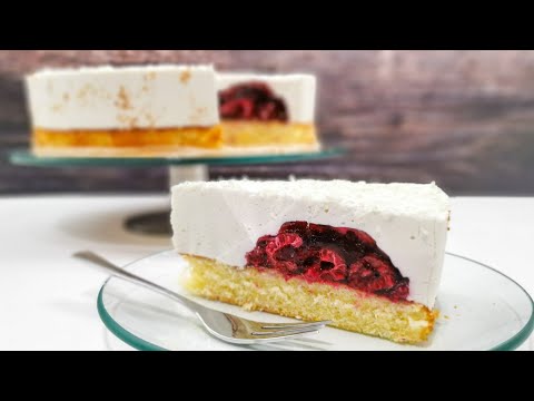 Raspberry Coconut Cake 🥥 #233