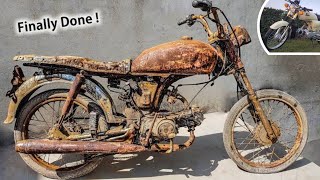 Restoration Abandoned Honda Motorcycle Cd 70 cc by @AwesomeRestorations | 70 bike modified simple