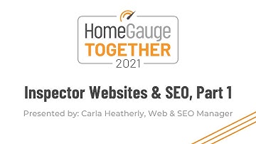 HGT 2021: Inspector Websites & SEO, Part 1