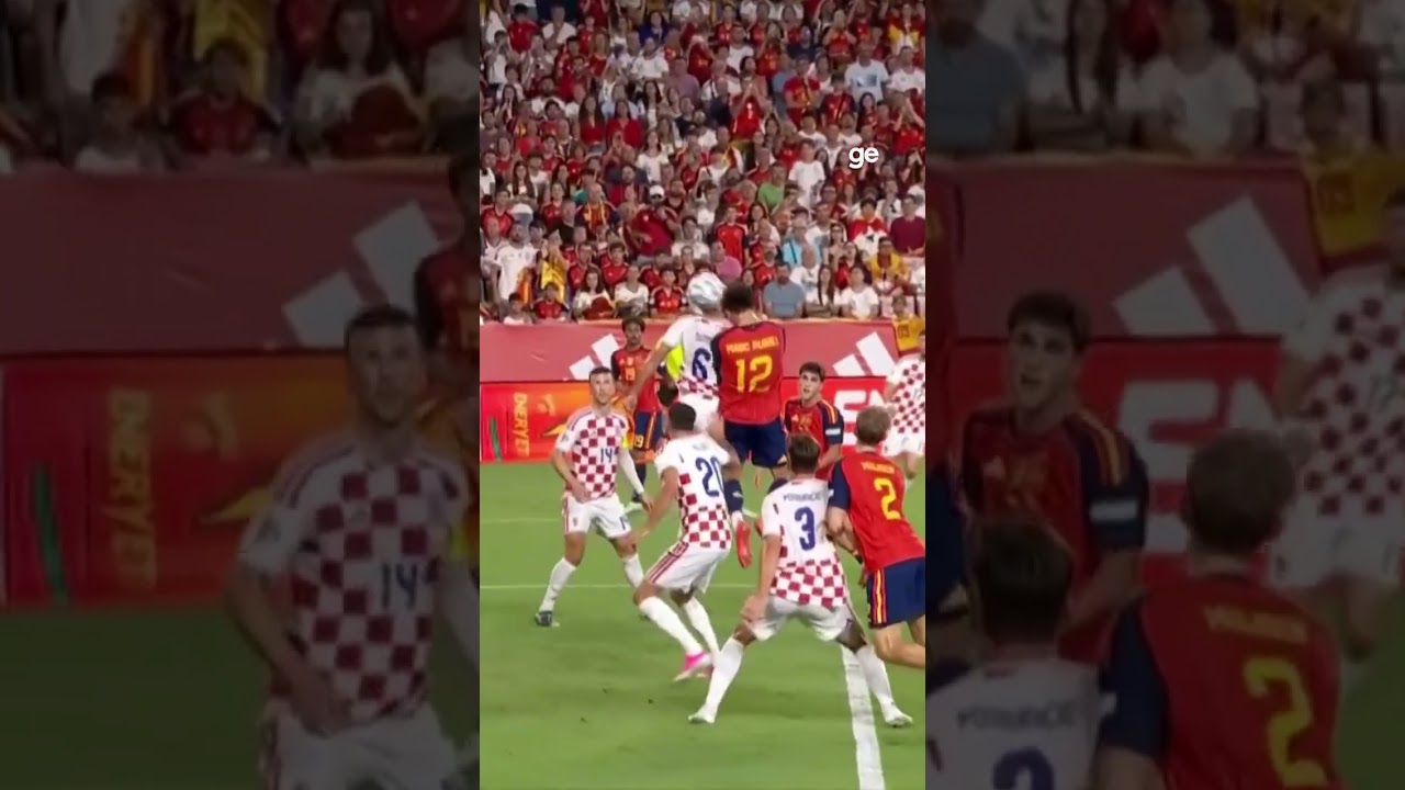 PUBILL MARCA COM ASSISTÊNCIA DE YAMAL | #shorts | ge.globo