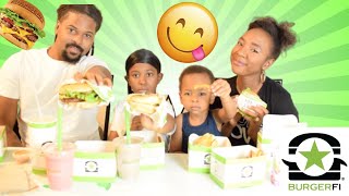 Food Mukbang With Family 2020 (Kids Join Us) | BurgerFi