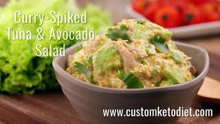 #SHORTS Keto Curry Spiked Tuna and Avocado Salad | Keto Recipe | Keto Diet For Beginners