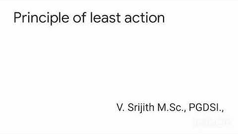 Principle of least action in Tamil