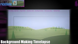 Stick Nodes Background Making Timelapse