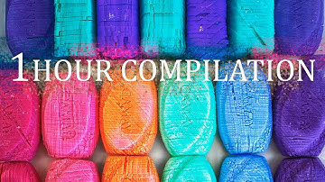 1️⃣ 1 HOUR SOAP ASMR 🎧 NO ADS / ONLY CUTTING CUBES 🔪 Compilation №6
