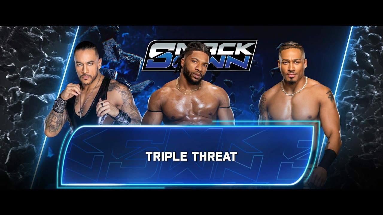 Trick Williams vs Carmelo Hayes vs Damian Priest   Smackdown from Newark, New Jersey