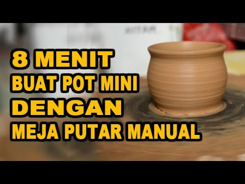 Membuat Pot Keramik  Dengan Meja  Putar  Manual YouTube