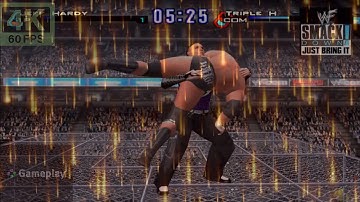 WWF SMACKDOWN JUST BRING IT (JEFF HARDY VS TRIPLE H )8K IR( 4K RESOLUTION )