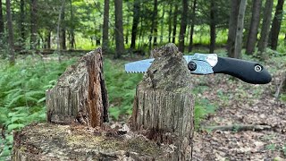 Use this Trick with your Folding Saw! Bushcraft Hack
