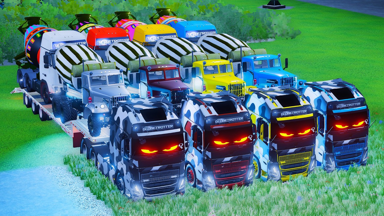 Transporting American Mixer Trucks to the Safe Garage! 🚚 | FS22 #138