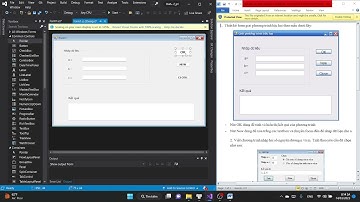 Giải phương trình bậc 2 _ winformC#
