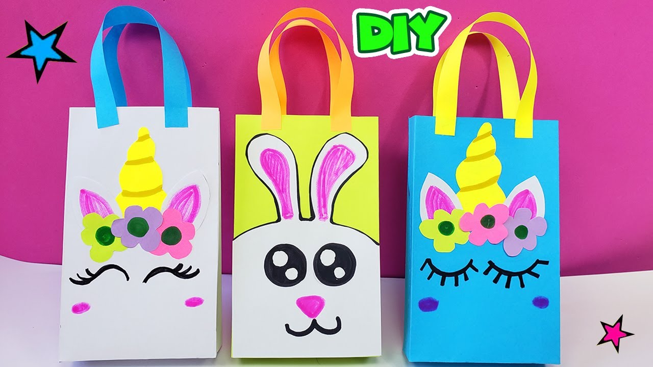 Bolsa de regalo Paper Girft Bag Origami сумка с подарками | Manualidades con papel Paper Craft