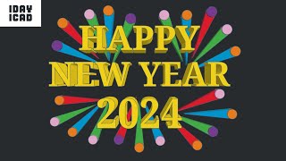 [1DAY_1CAD] HAPPY NEW YEAR 2024 (Tinkercad : Design / Project / Education)