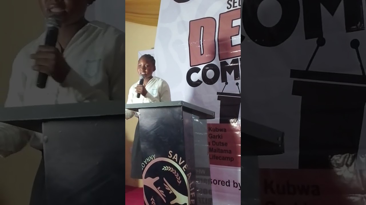 Debate by Gss Kubwa students on GMFOODS BY Save a Life Today 