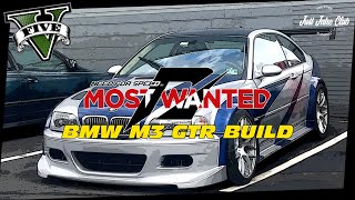 Need For Speed Most Wanted | BMW M3 GTR | GTA V Car Build Tutorial (DRAFTER)