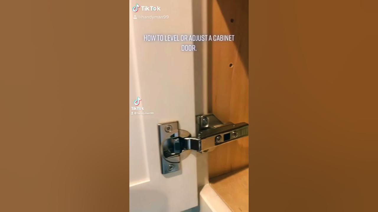 How to adjust hinges. YouTube