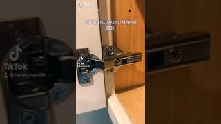 How to adjust cabinet hinges.