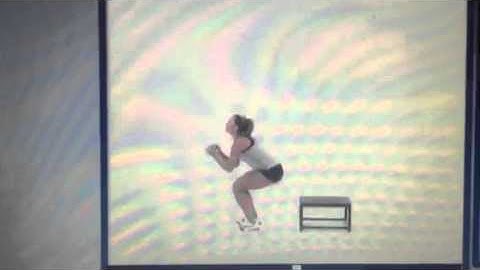 Box jump down with stabilization transverse