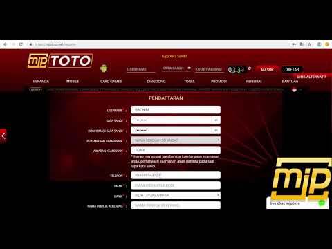 Cara Membuat Akun Di MJPTOTO[.]NET