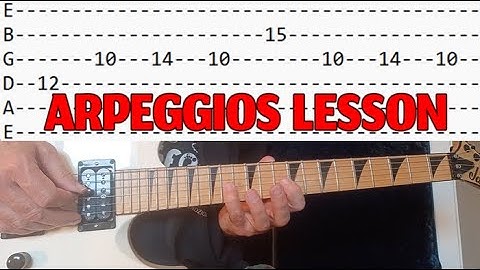 ARPEGGIOS! Guitar Lesson With Tabs