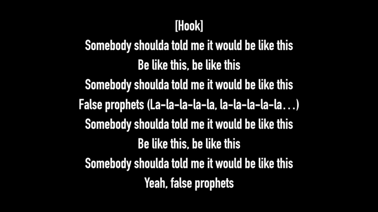 LYRICS] J. Cole - False Prophets (Be Like This) - YouTube