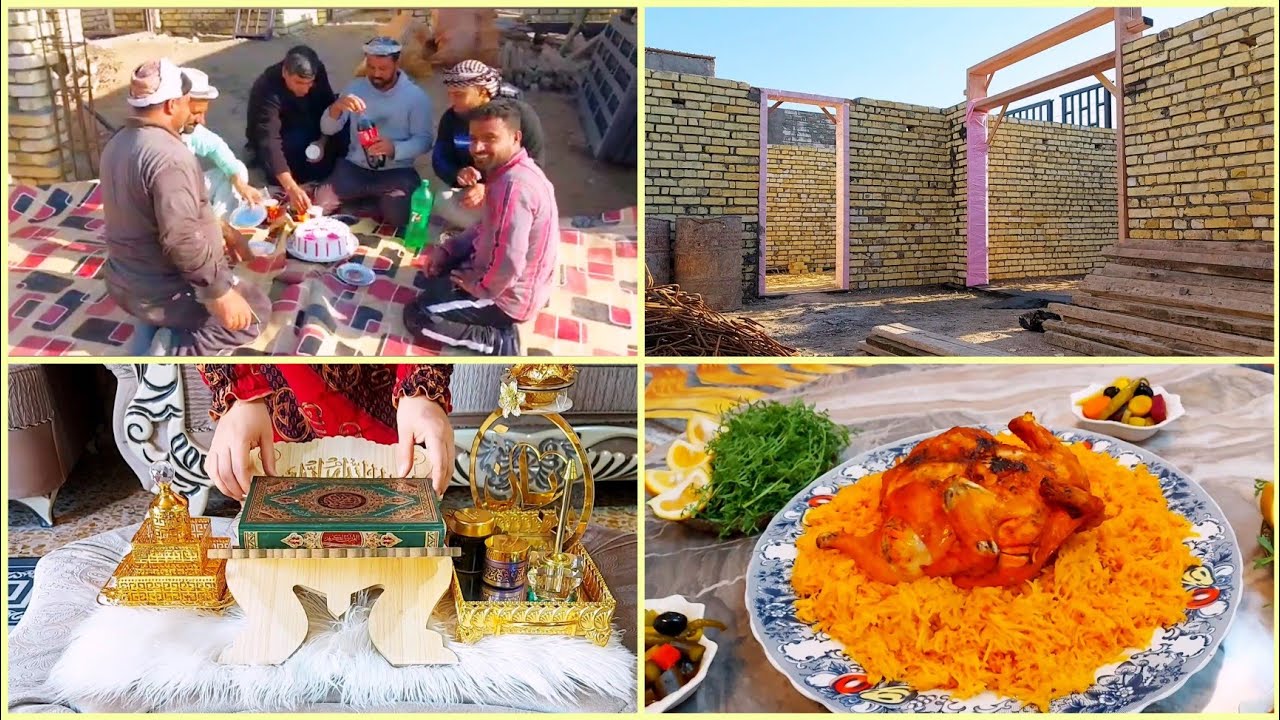 روتين النشاط والتحفيز🧹 امي لو تهدم بيتي لو تتبرأ مني😟 اليوم حركتهم بالحرمل🔥😄وين وصلنا بالبناء🏡