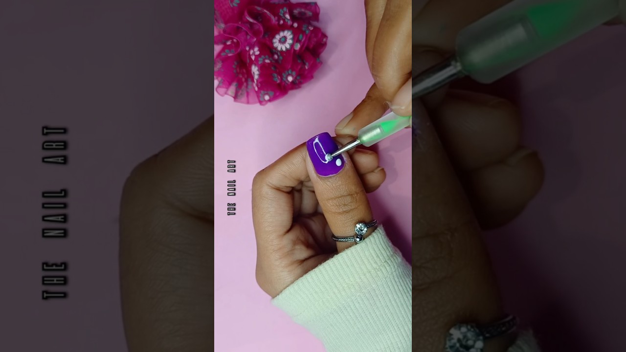 dotted nails art tutorial 
