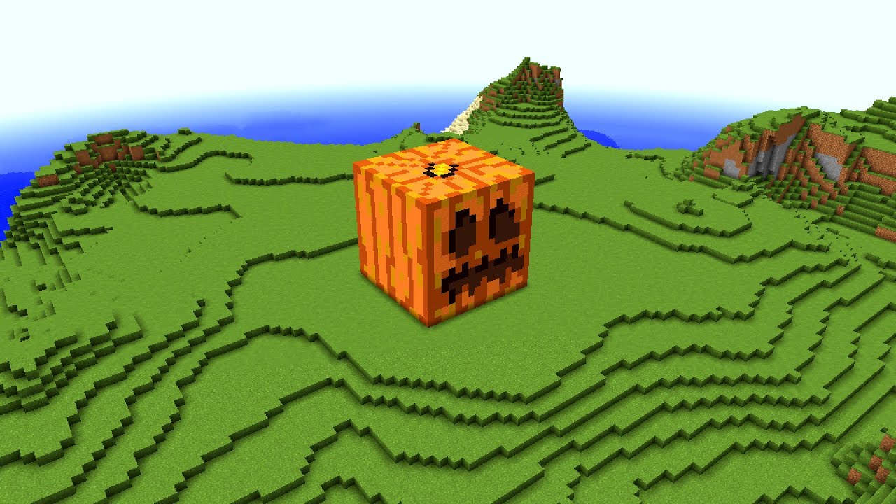 Minecraft - Giant Jack o'Lantern explodes - YouTube