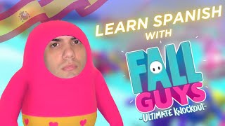 Thumbnail image for Learn Spanish With: Fall Guys 👑 | Comprehensible Input Spanish Gameplay