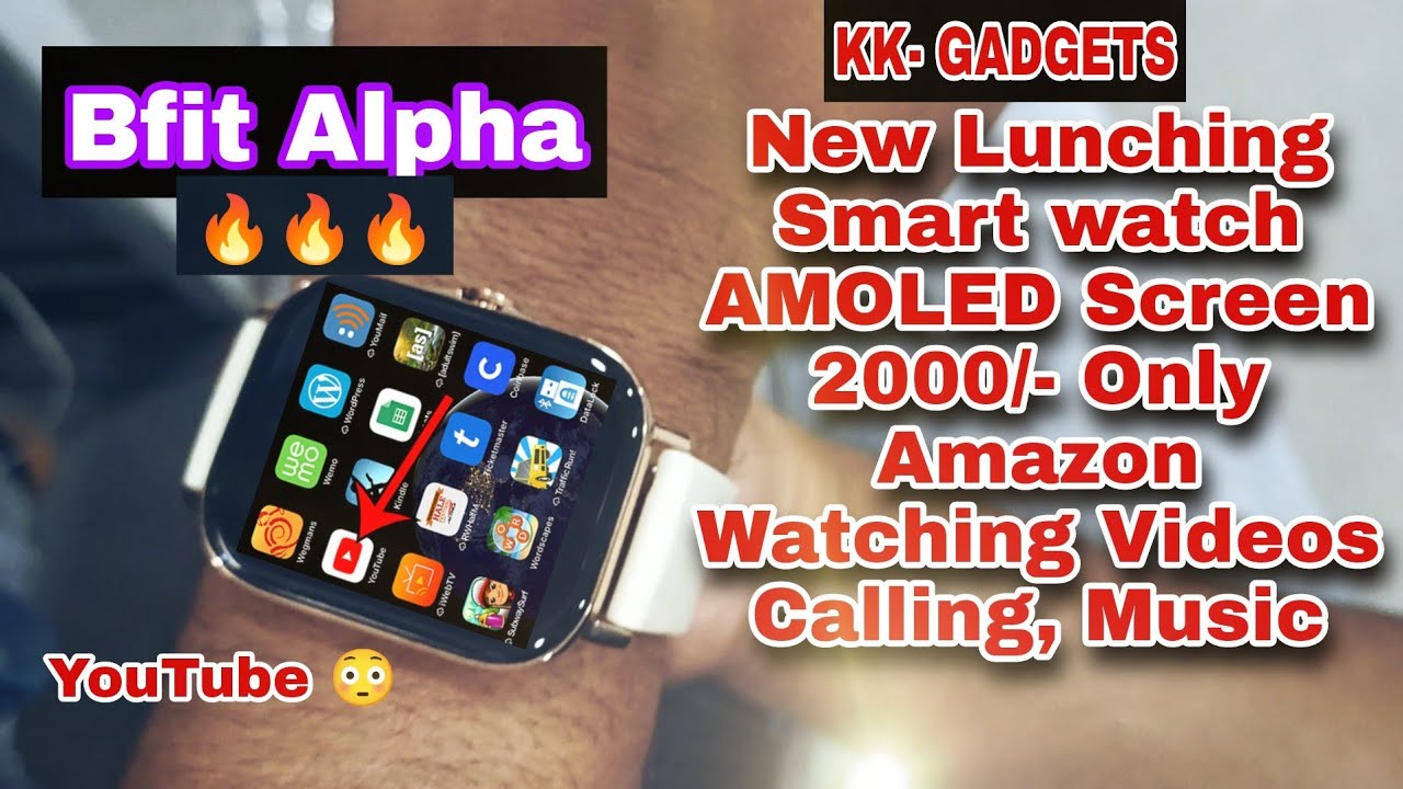 Bfit Alpha Unboxing ||🔥Rs-3K Smart Bluetooth Calling Watch||AMOLED Display||