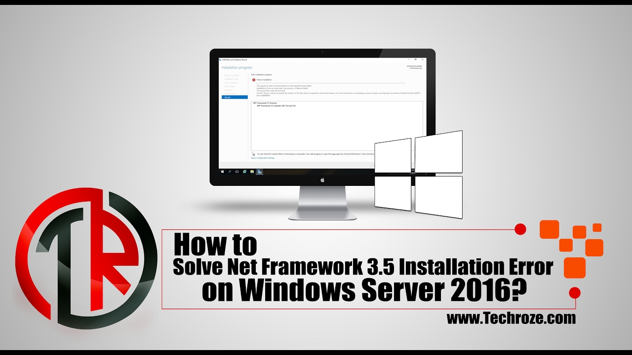 how to solve net framework problem in windows 8