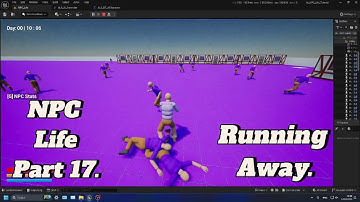 NPC Life Tutorial Part 17 (Running Away) #ai #unrealengine #unrealengine5 #als #npc