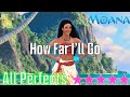 Just Dance+ Disney's Moana How Far I'll Go 5 Stars + Megastar All Perfects