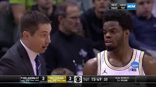 3-17-17 Michigan vs Oklahoma State Men's Basketball Round of 64 (Full Game) screenshot 5