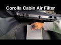 2020 Toyota Corolla Ac Cabin Air filter replacement how to location
